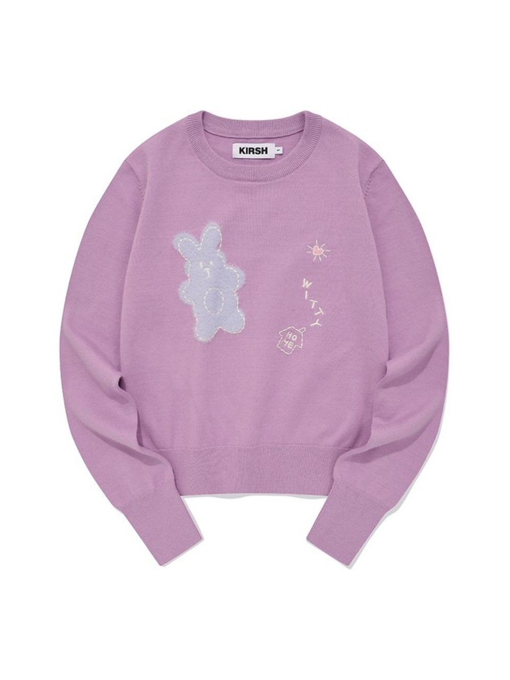 NWOT KIRSH Witty Bunny Nomad Knit Sweater Lavender | W Concept K-Fashion